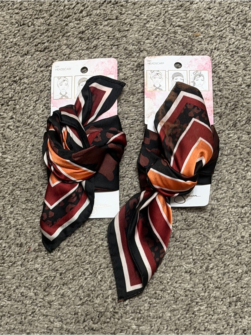 NEW Lot of 2 Jessica Simpson Headscarfs
